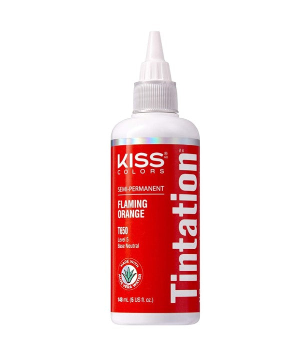 KISS COLORS TINTATION SEMI PERMANENT FLAMING ORANGE T650 148 ml Hair Color Asetena Pa
