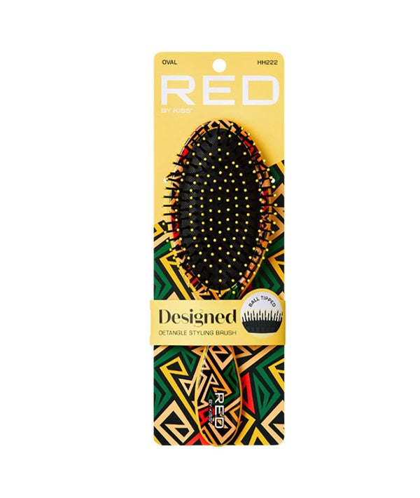 OVAL DESIGNED BALL TIPPED DETANGLE BRUSH HH222 Hair Brushes and Combs Asetena Pa