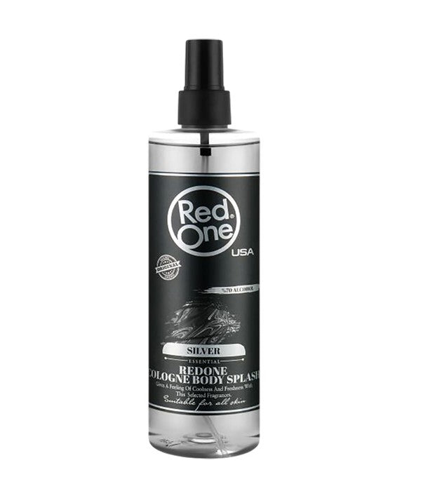 RED ONE SILVER COLOGNE BODY SPLASH 400 ml Shaving Asetena Pa