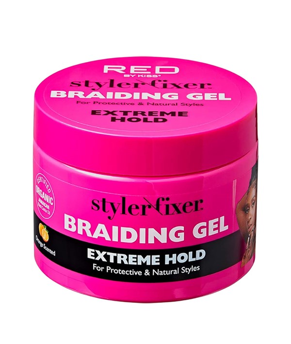 RED BY KISS ORANGE SCENTED STYLER FIXER BRAIDING GEL EXTREME HOLD 8 177 ml Hair Styling Asetena Pa
