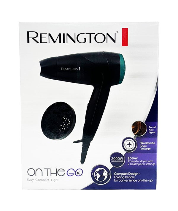 ON THE GO D1500 COMPACT HAIR DRYER BLACK Hair Dryers Asetena Pa