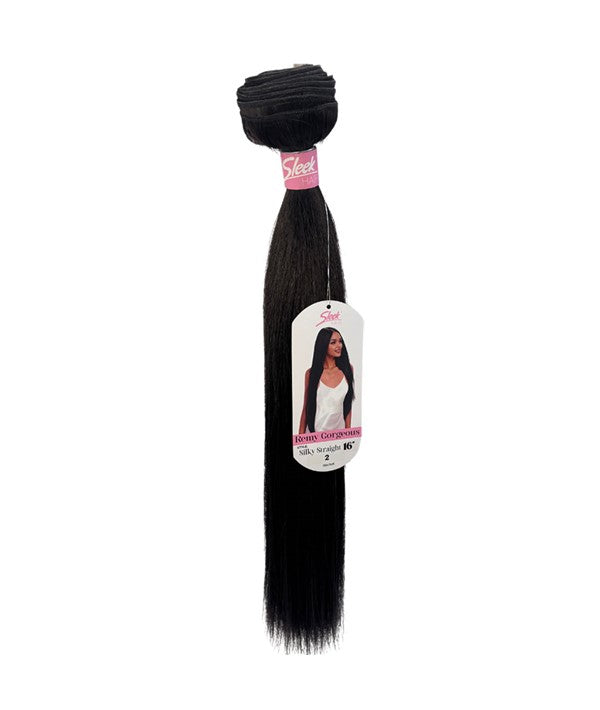 REMY GORGEOUS SILKY STRAIGHT WEAVE 24'' Color 1 Synthetic Weave Hair Asetena Pa