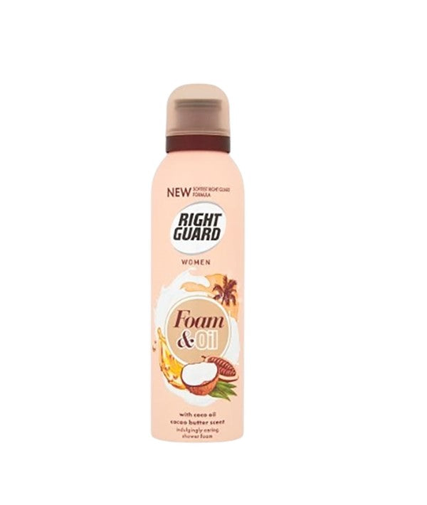 RIGHT GUARD WOMEN COCO OIL AND COCAO BUTTER SHOWER FOAM 200 ml Body Care Asetena Pa