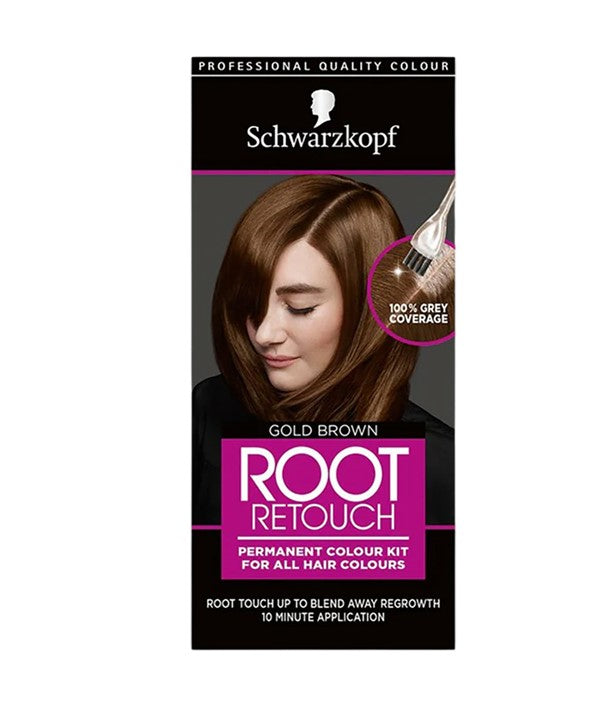 ROOT RETOUCH PERMANENT COLOUR KIT GOLD BROWN Hair Color Asetena Pa