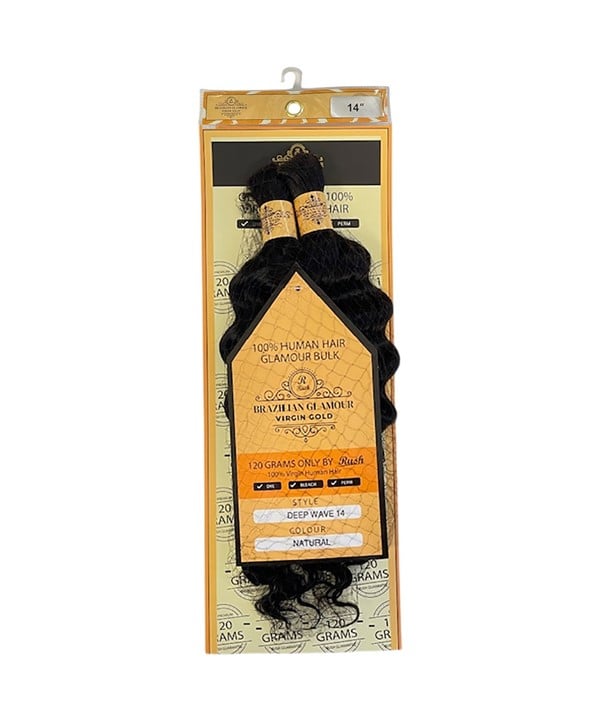 BRAZILIAN GLAMOUR VIRGIN GOLD DEEP WAVE BULK 22 Color Natural Human Hair Braids Asetena Pa