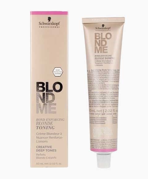 BLONDME BOND ENFORCING BLONDE TONING CREATIVE DEEP TONES 60 ml Color DT-Nougat Hair Color Asetena Pa