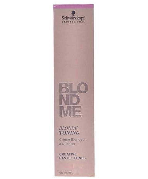 BLONDME PERMANENT COLOR BLONDE TONING CREAM 60 ml Color T- Lilac Hair Color Asetena Pa