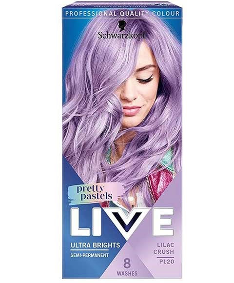 LIVE PRETTY PASTELS ULTRA BRIGHTS SEMI PERMANENT LILAC CRUSH Hair Color Asetena Pa