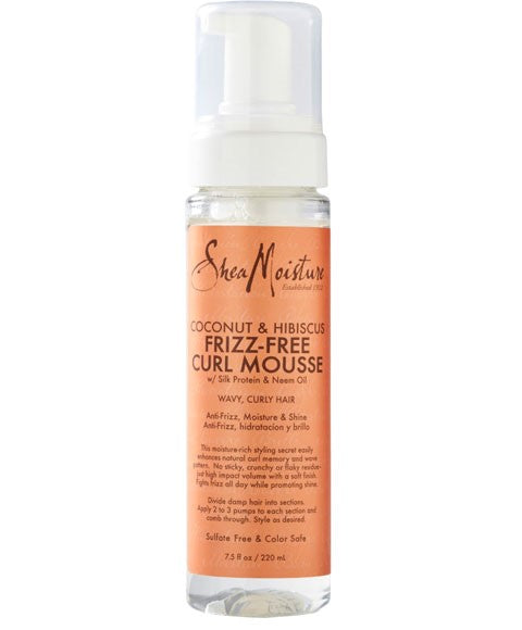 COCONUT AND HIBISCUS FRIZZ FREE CURL MOUSSE 220 ml Hair Styling Asetena Pa