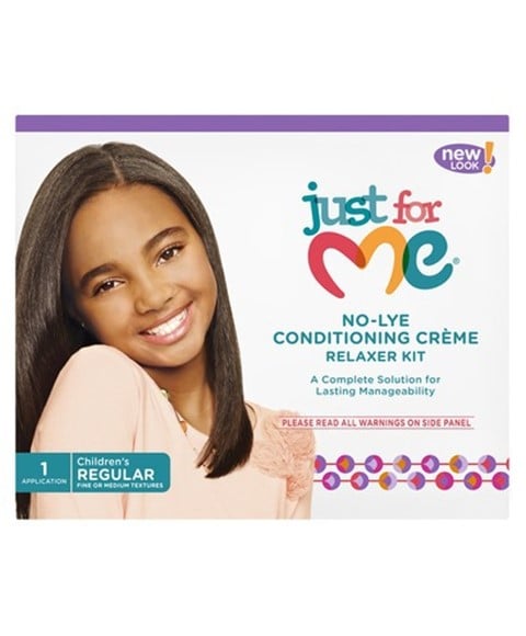 JUST FOR ME NO LYE CONDITIONING CREME RELAXER 1 Application Kit Color Super Relaxer n Texturizer Asetena Pa
