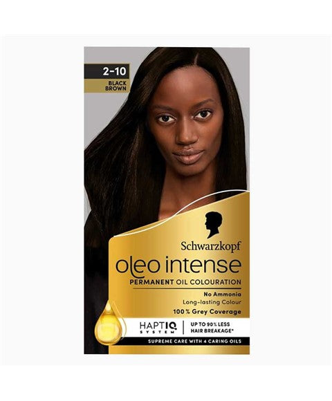 OLEO INTENSE PERMANENT OIL COLOURATION 2 10 BLACK BROWN Hair Color Asetena Pa