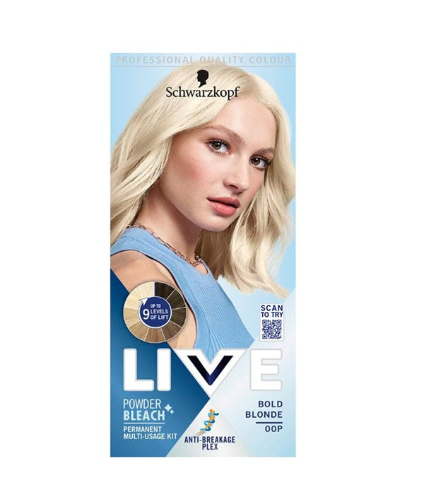 LIVE POWDER BLEACH PERMANENT BOLD BLONDE 00P Hair Color Asetena Pa