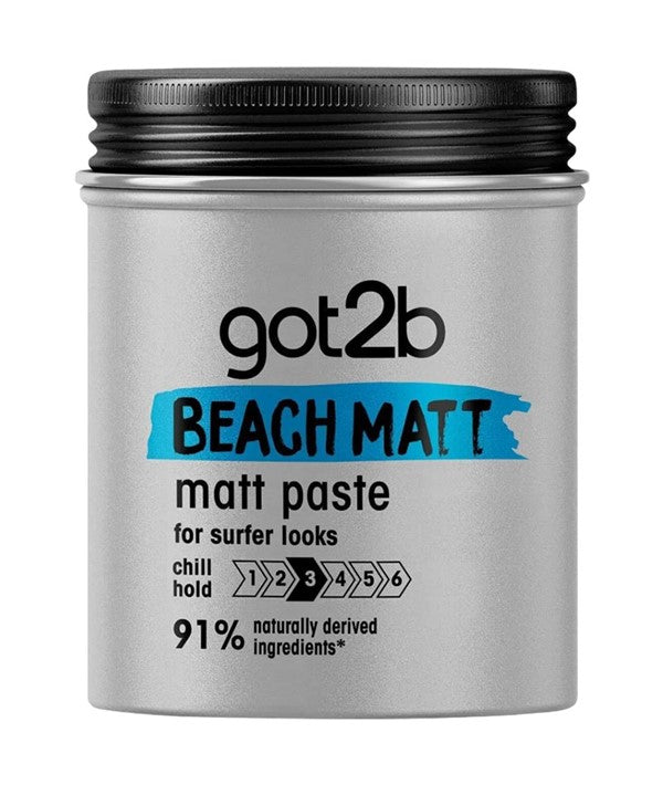 GOT2B BEACH MATT PASTE HOLD 3 100 ml Hair Styling Asetena Pa