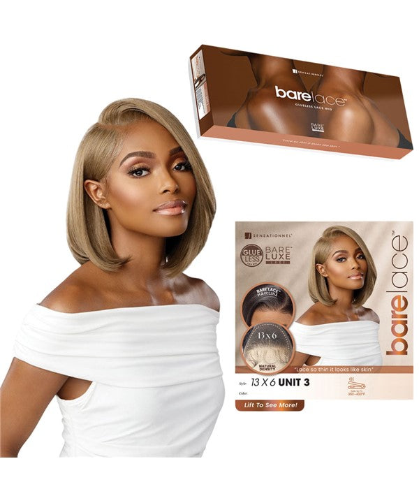BARE LACE 13X6 UNIT 3 SYNTHETIC LACE WIG Color 1B Lace Wigs Asetena Pa