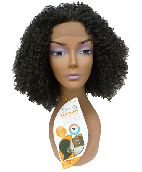 BRAZILIAN REMI DEEP PART BLENDED HH VIVA SWISS LACE WIG Color P16/613 Human Hair Wigs Asetena Pa