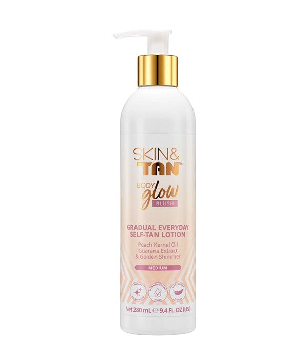 SKINNY TAN BODY GLOW BLUSH GRADUAL EVERYDAY SELF TAN LOTION 280 ml Skin Treatments Asetena Pa