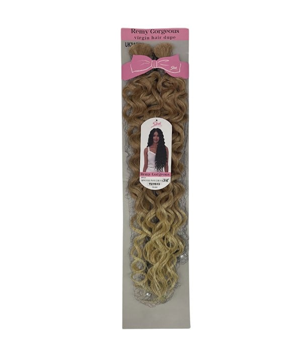 REMY GORGEOUS SPANISH WAVE BULK 24'' Color 1B Hair for Braid Extensions Asetena Pa