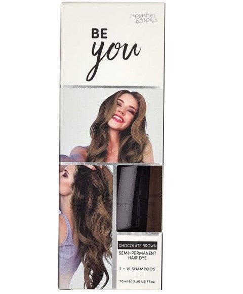 BE YOU CHOCOLATE BROWN SEMI PERMANENT HAIR DYE 70 ml Hair Color Asetena Pa