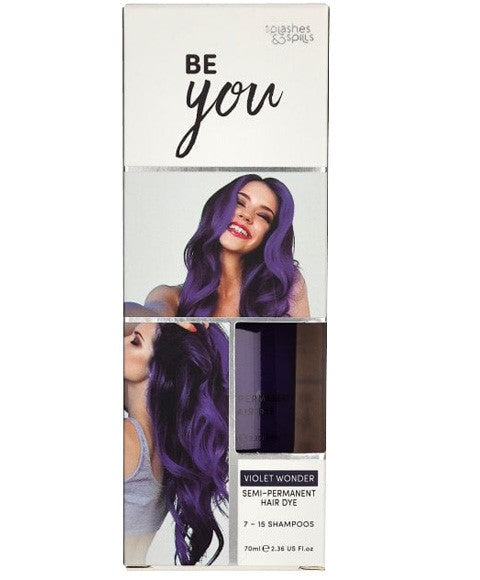 BE YOU VIOLET WONDER SEMI PERMANENT HAIR DYE 70 ml Hair Color Asetena Pa