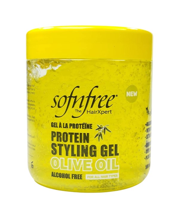 SOF N FREE HAIR XPERT OLIVE OIL PROTEIN STYLING GEL 500 ml Hair Styling Asetena Pa
