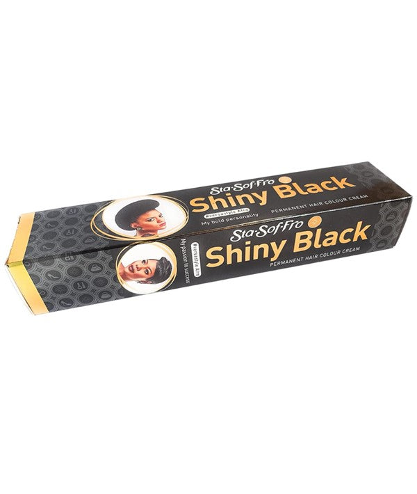 STA SOF FRO SHINY BLACK PERMANENT HAIR CREAM COLOUR 25 ml Color Black Hair Color Asetena Pa