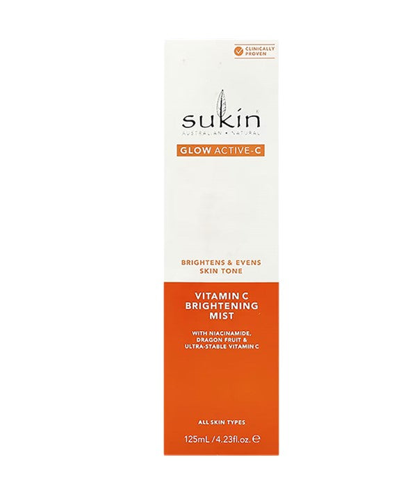 SUKIN GLOW ACTIVE C VITAMIN C BRIGHTENING MIST 125ml Skin Moisturizing Asetena Pa