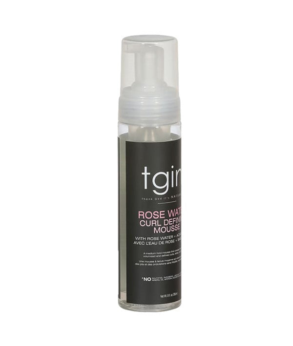 TGIN ROSE WATER CURL DEFINING MOUSSE 236 ml Hair Styling Asetena Pa