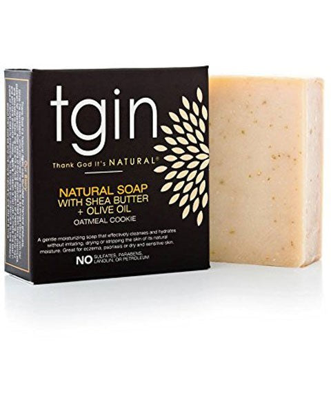 TGIN NATURAL SOAP WITH SHEA BUTTER OLIVE OIL AND OATMEAL COOKIE Body Care Asetena Pa