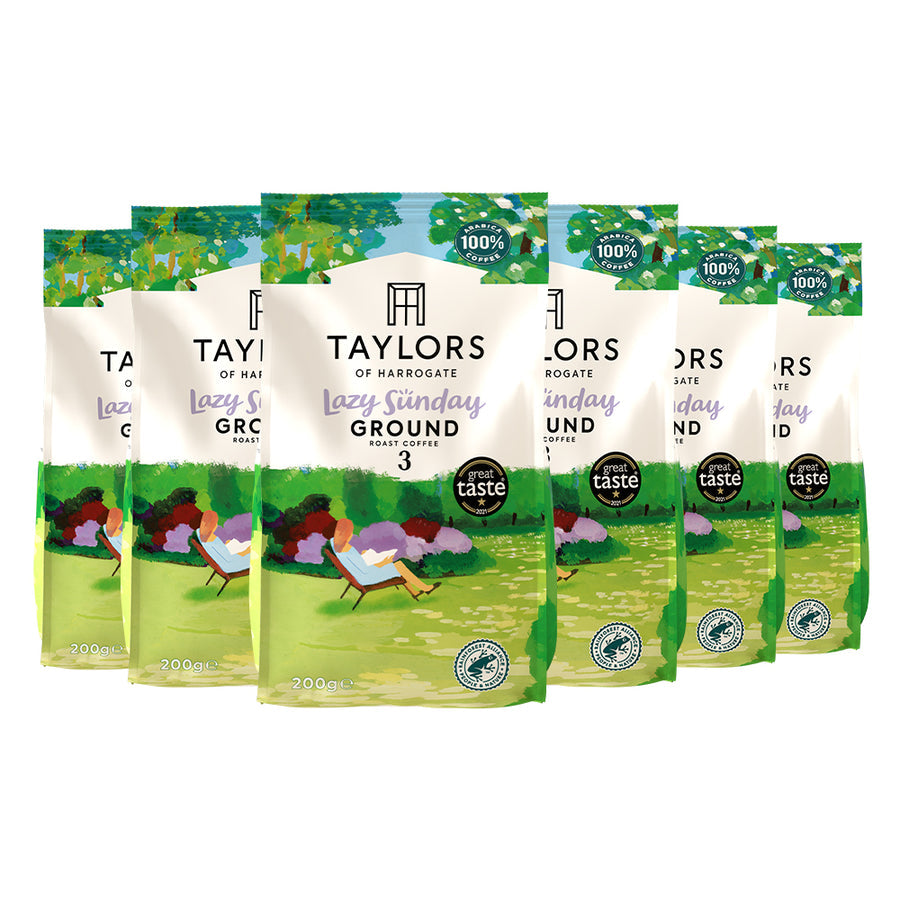 Taylors Lazy Sunday Ground Coffee 6x227g