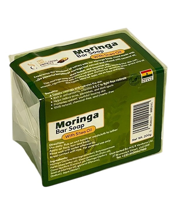MORINGA BAR SOAP WITH SHEA OIL 200 g Body Care Asetena Pa
