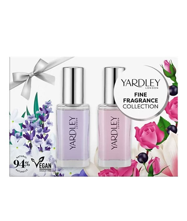FINE FRAGRANCE ENGLISH LAVENDER AND ENGLISH ROSE GIFT SET Perfume Bundles Asetena Pa