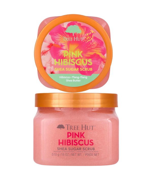 PINK HIBISCUS SHEA SUGAR SCRUB 510 g Skin Wash Asetena Pa