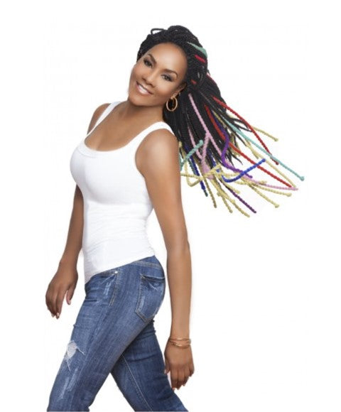VIRGINIA SYN YARN TWIST BRAID Color 1B Hair for Braid Extensions Asetena Pa