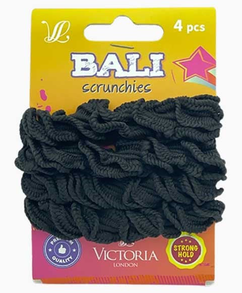 BALI HAIR SCRUNCHIES 13A3 4 pcs Color Black Kids Hair Accessories Asetena Pa