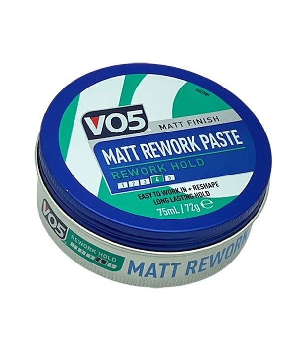 VO5 MATT REWORK MATT FINISH HAIR PASTE 75 ml Hair Styling Asetena Pa