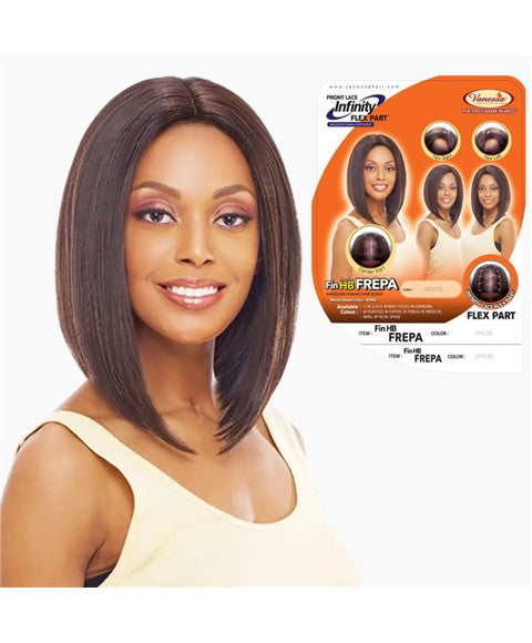 INFINITY FLEX PART FRONT LACE FREPA BLEND WIG Color M Pine Synthetic Hair Wigs Asetena Pa