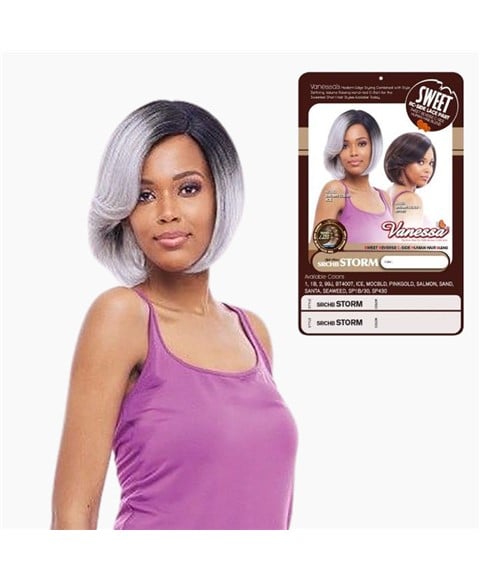 SWEET RC SIDE LACE PART STROM SYNTHETIC WIG Color 99J Synthetic Hair Wigs Asetena Pa