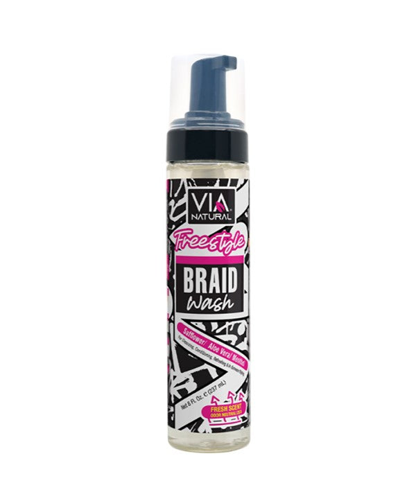 VIA NATURAL FREESTYLE BRAID WASH 237 ml Sprays, Serums and Oils Asetena Pa