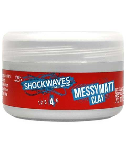 SHOCK WAVES MESSY MATT 4 CLAY 75 ml Hair Styling Asetena Pa