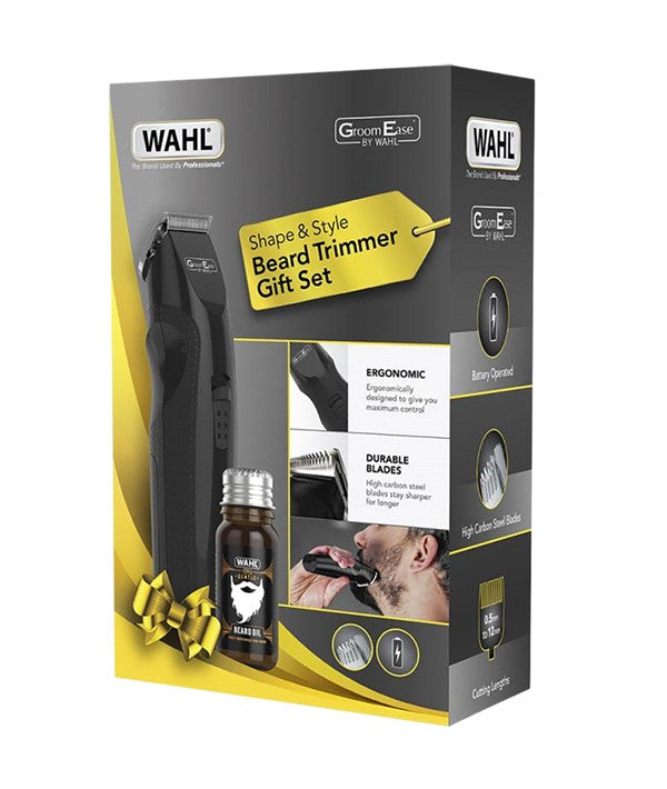 GROOM EASE SHAPE AND STYLE BEARD TRIMMER GIFT SET Clippers and Trimmers Asetena Pa