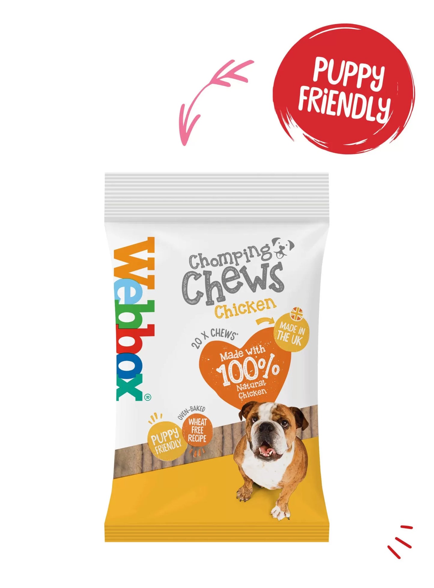 Webbox Chomping Chews Chicken 10x200g