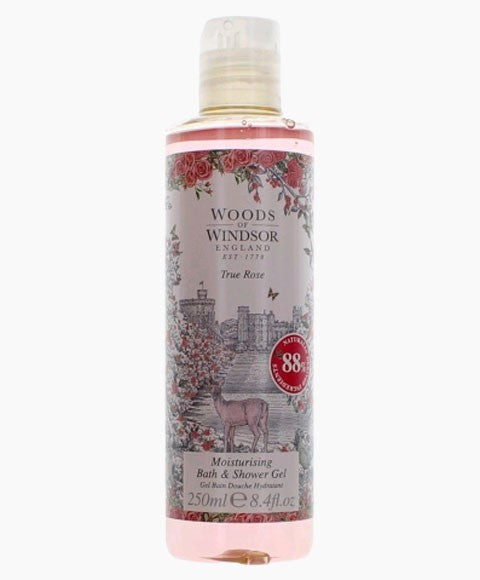 TRUE ROSE MOISTURISING BATH AND SHOWER GEL 250 ml Body Care Asetena Pa