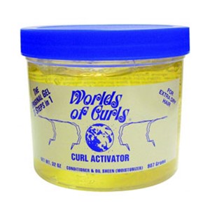 WORLDS OF CURLS CURL ACTIVATOR GEL 907 g Color Extra Dry Relaxer n Texturizer Asetena Pa
