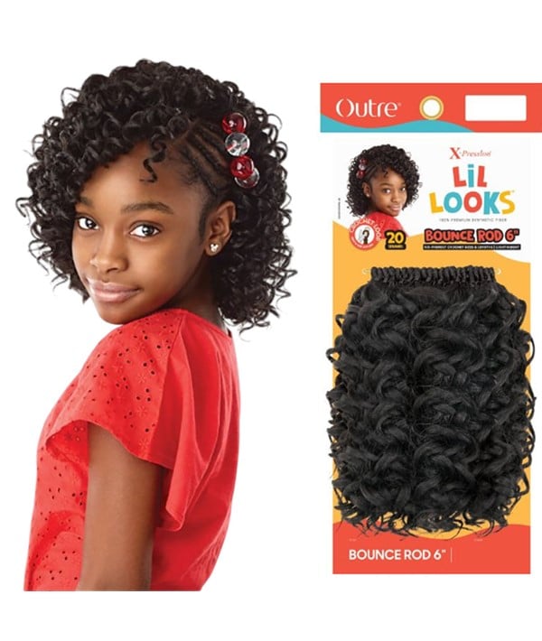 X PRESSION SYN LIL LOOKS BOUNCE ROD 6 Inches Color 4 Hair for Braid Extensions Asetena Pa