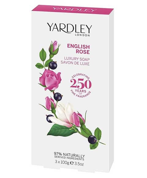 ENGLISH ROSE LUXURY SOAP 3x100 g Body Care Asetena Pa