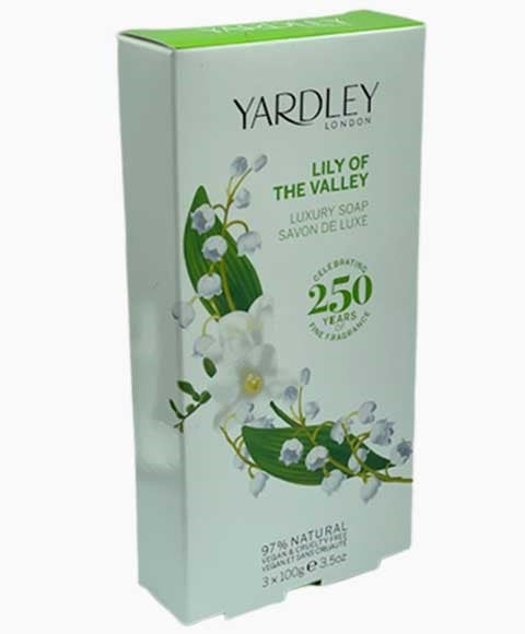 YARDLEY LILY OF THE VALLEY LUXURY SOAP 3 x 100 g Body Care Asetena Pa