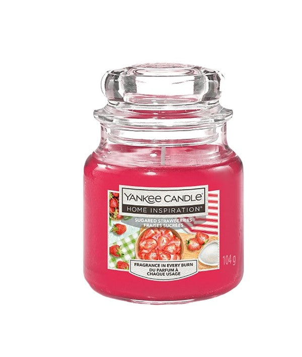 YANKEE CANDLE HOME INSPIRATION SUGARED STRAWBERRIES 104 g Candles Asetena Pa