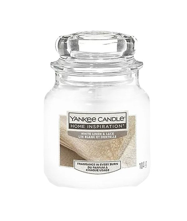 YANKEE CANDLE HOME INSPIRATION WHITE LINEN LACE 104 g Candles Asetena Pa