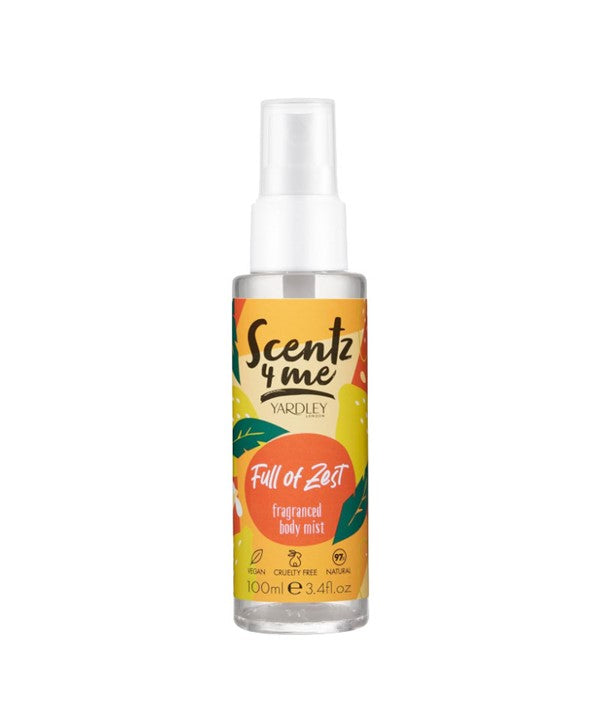 SCENT 4 ME FULL OF ZEST FRAGRANCED BODY MIST 100 ml Perfumes for Value Asetena Pa