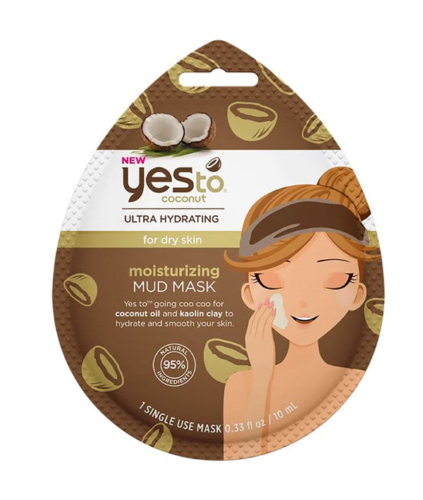 COCONUT MOISTURIZING MUD MASK FOR DRY SKIN 10 ml Skin Wash Asetena Pa